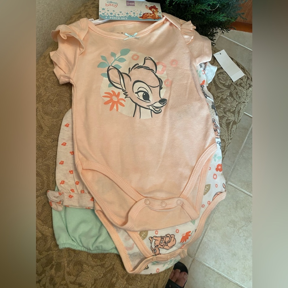 Disney Bambi Infant 4-piece Set 24 Months NEW